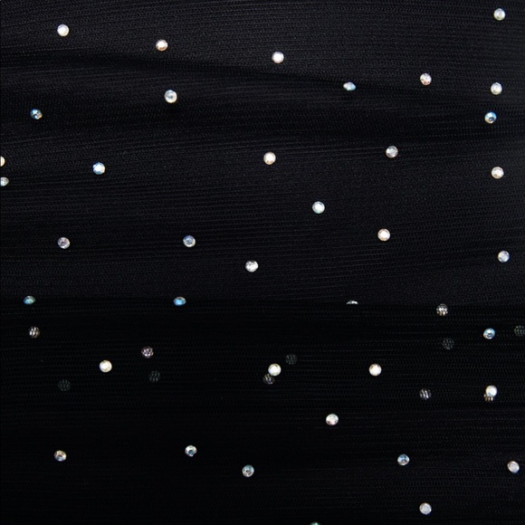 Zara Black One Shoulder Dress with White Accents - Picture 6 of 7